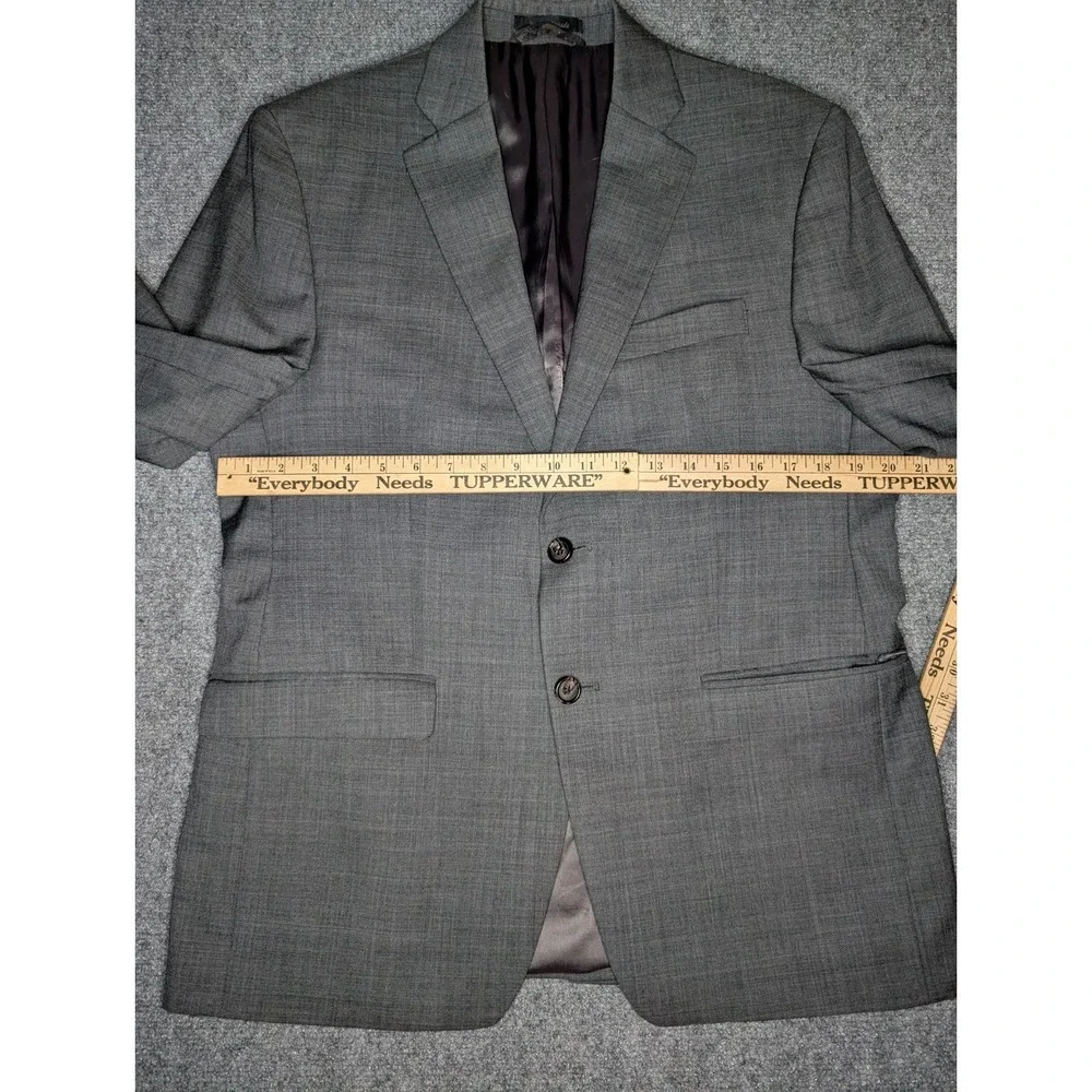 Lauren Ralph‎ Lauren Men's Gray Blazer Jacket 2 Button Size 40R Basic READ